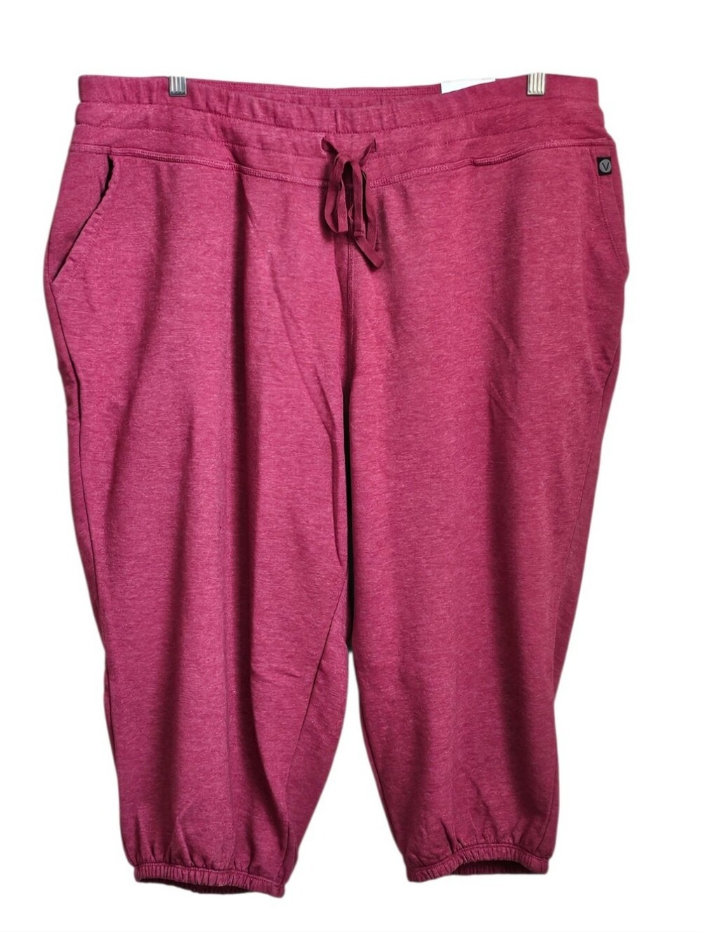 Lane Bryant Heathered Magenta Drawstring Athletic Joggers 14/16